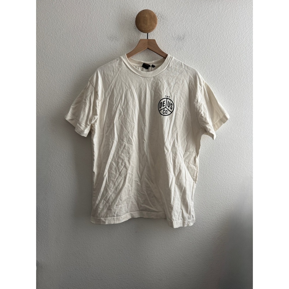 Deus Ex Machina Dice Tee Graphic T-Shirt Size Large *Small Stain*